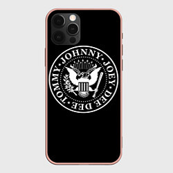 Чехол для iPhone 12 Pro Max The Ramones, цвет: 3D-светло-розовый