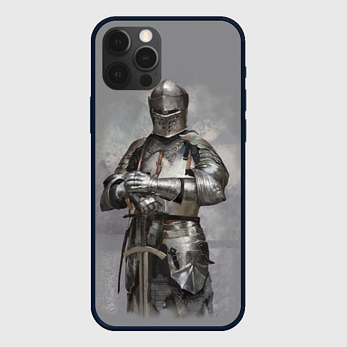 Чехол iPhone 12 Pro Max Рыцарь / 3D-Черный – фото 1