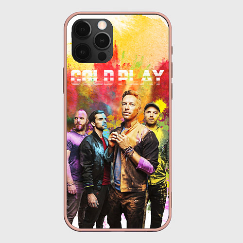 Чехол iPhone 12 Pro Max Coldplay / 3D-Светло-розовый – фото 1