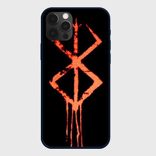 Чехол iPhone 12 Pro Max Берсерк Клеймо символ / 3D-Черный – фото 1