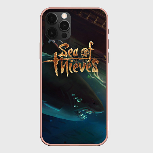 Чехол iPhone 12 Pro Max Sea of thieves / 3D-Светло-розовый – фото 1