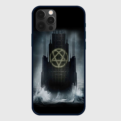 Чехол iPhone 12 Pro Max HIM: Devil Castle / 3D-Черный – фото 1