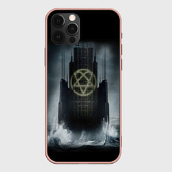 Чехол для iPhone 12 Pro Max HIM: Devil Castle, цвет: 3D-светло-розовый