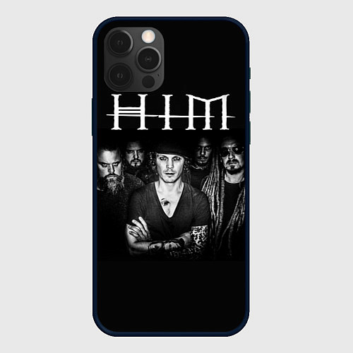 Чехол iPhone 12 Pro Max HIM Rock / 3D-Черный – фото 1