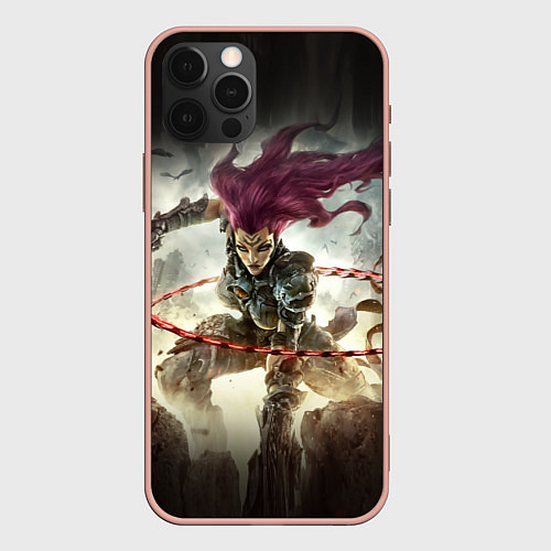 Чехол iPhone 12 Pro Max Darksiders Warrior / 3D-Светло-розовый – фото 1