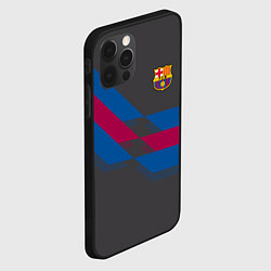 Чехол для iPhone 12 Pro Max Barcelona FC: Dark style, цвет: 3D-черный — фото 2