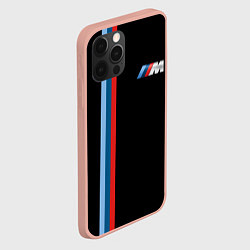 Чехол для iPhone 12 Pro Max BMW BLACK COLLECTION БМВ, цвет: 3D-светло-розовый — фото 2