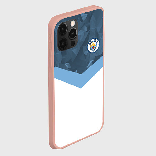 Чехол iPhone 12 Pro Max Manchester City FC: Sport / 3D-Светло-розовый – фото 2