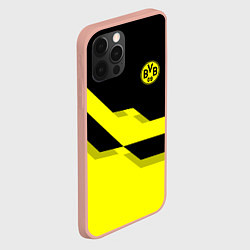 Чехол для iPhone 12 Pro Max BVB FC: Yellow style, цвет: 3D-светло-розовый — фото 2