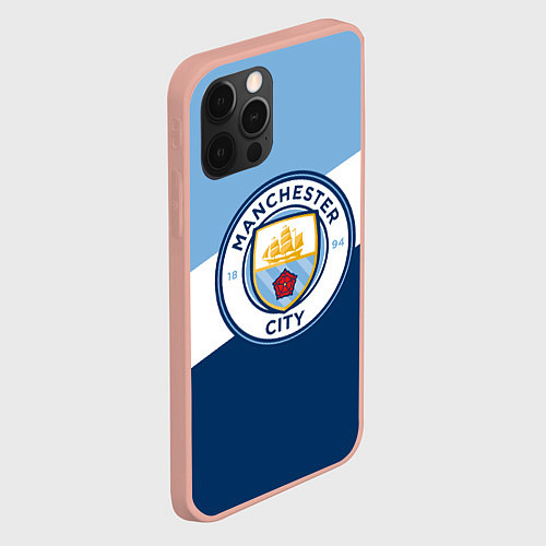 Чехол iPhone 12 Pro Max FC Manchester City: Colors / 3D-Светло-розовый – фото 2