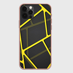 Чехол iPhone 12 Pro Max Желтая сетка