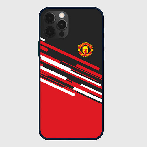 Чехол iPhone 12 Pro Max Man UTD FC: Sport Line 2018 / 3D-Черный – фото 1