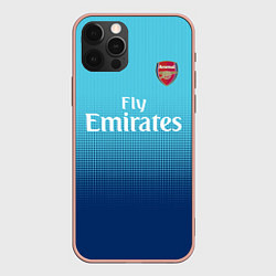 Чехол для iPhone 12 Pro Max Arsenal FC: Blue Away 17/18, цвет: 3D-светло-розовый