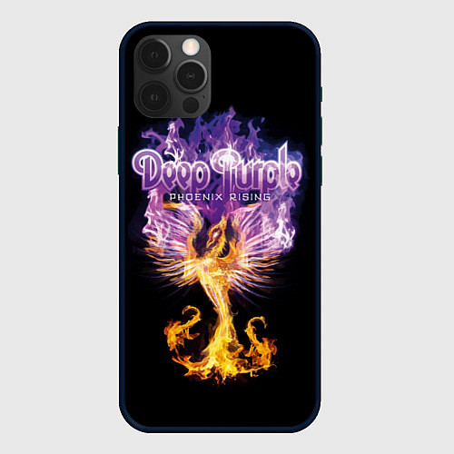 Чехол iPhone 12 Pro Max Deep Purple: Phoenix Rising / 3D-Черный – фото 1