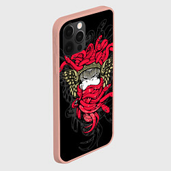 Чехол для iPhone 12 Pro Max Горгона Медуза, цвет: 3D-светло-розовый — фото 2