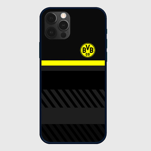 Чехол iPhone 12 Pro Max FC Borussia 2018 Original #3 / 3D-Черный – фото 1