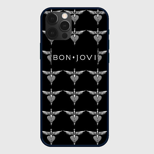 Чехол iPhone 12 Pro Max Bon Jovi / 3D-Черный – фото 1