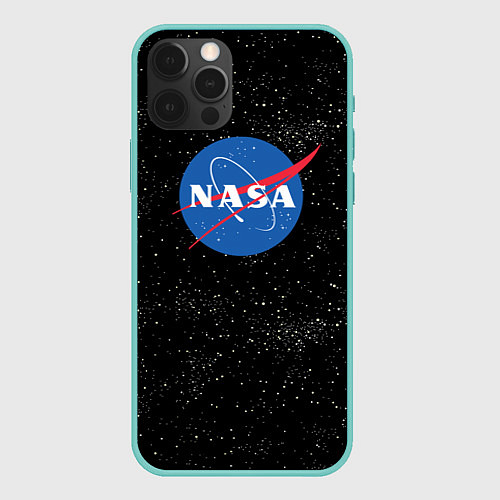 Чехол iPhone 12 Pro Max NASA: Endless Space / 3D-Мятный – фото 1