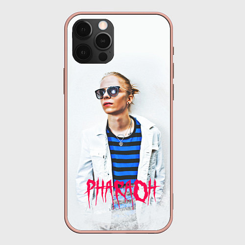 Чехол iPhone 12 Pro Max Pharaoh: White side / 3D-Светло-розовый – фото 1