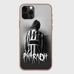 Чехол для iPhone 12 Pro Max Pharaoh: Black side, цвет: 3D-светло-розовый