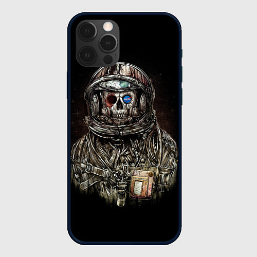 Чехол iPhone 12 Pro Max NASA: Death Astronaut / 3D-Черный – фото 1