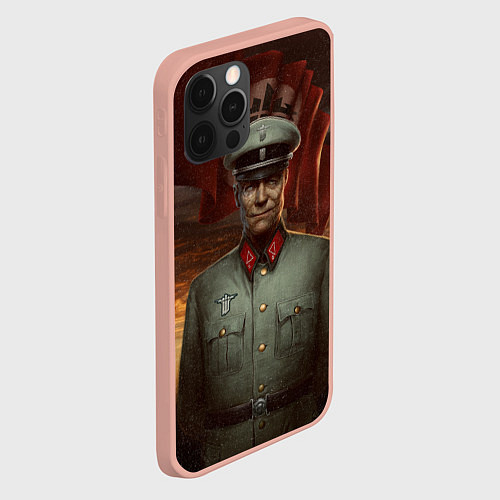 Чехол iPhone 12 Pro Max Wolfenstein: Wilhelm Strasse / 3D-Светло-розовый – фото 2