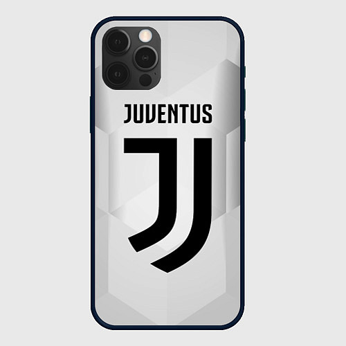 Чехол iPhone 12 Pro Max FC Juventus: Silver Original / 3D-Черный – фото 1