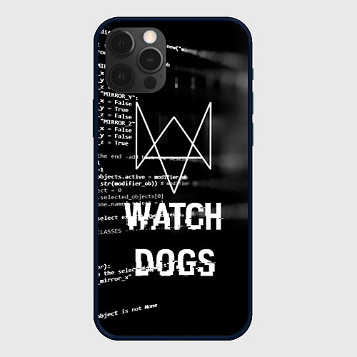 Чехол iPhone 12 Pro Max Watch Dogs: Hacker / 3D-Черный – фото 1