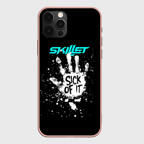 Чехол iPhone 12 Pro Max Skillet: Sick of it / 3D-Светло-розовый – фото 1