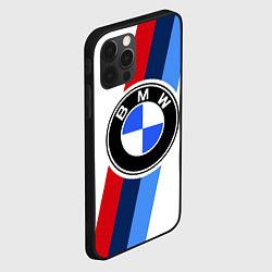 Чехол для iPhone 12 Pro Max BMW M: White Sport, цвет: 3D-черный — фото 2