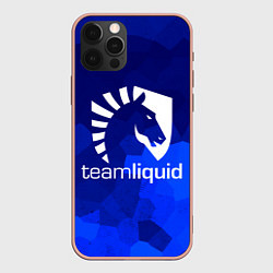 Чехол для iPhone 12 Pro Max Team Liquid: Polygons, цвет: 3D-светло-розовый