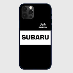 Чехол iPhone 12 Pro Max Subaru: Black Sport