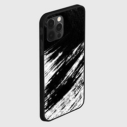 Чехол для iPhone 12 Pro Max Белый и черный, цвет: 3D-черный — фото 2