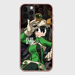 Чехол для iPhone 12 Pro Max My Hero Academia в очках, цвет: 3D-светло-розовый