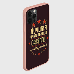 Чехол для iPhone 12 Pro Max Лучшая учительница: Original Quality, цвет: 3D-светло-розовый — фото 2