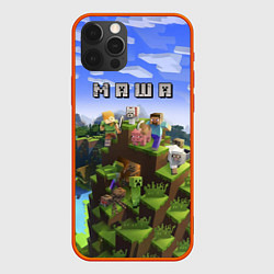 Чехол iPhone 12 Pro Max Minecraft: Маша