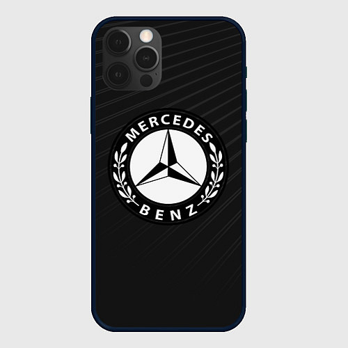 Чехол iPhone 12 Pro Max Mercedes-Benz / 3D-Черный – фото 1