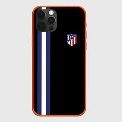 Чехол iPhone 12 Pro Max FC Atletico Madrid: Blue Line