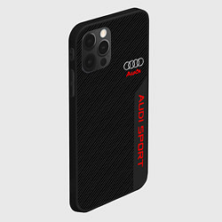 Чехол для iPhone 12 Pro Max Audi: Sport Line, цвет: 3D-черный — фото 2