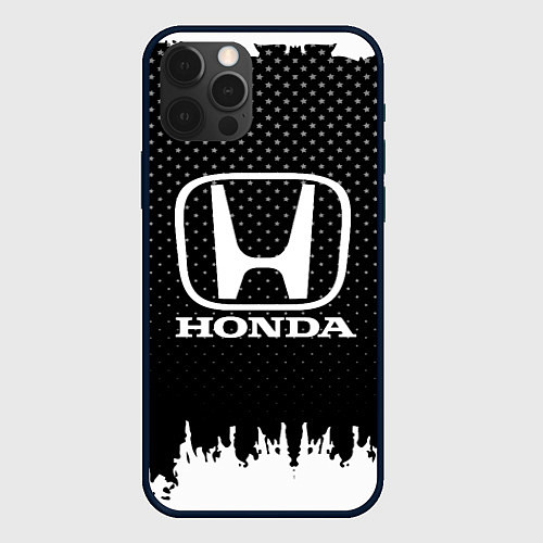 Чехол iPhone 12 Pro Max Honda: Black Side / 3D-Черный – фото 1