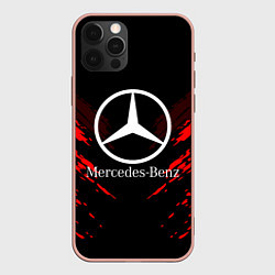 Чехол для iPhone 12 Pro Max Mercedes-Benz: Red Anger, цвет: 3D-светло-розовый