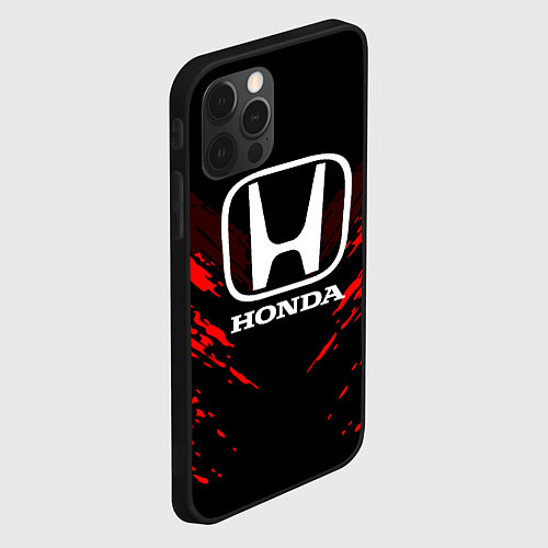 Чехол iPhone 12 Pro Max Honda: Red Anger / 3D-Черный – фото 2