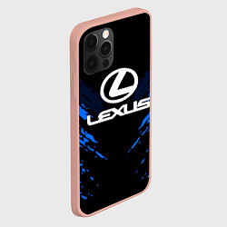 Чехол для iPhone 12 Pro Max Lexus: Blue Anger, цвет: 3D-светло-розовый — фото 2