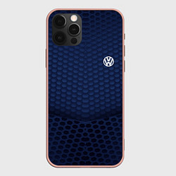 Чехол для iPhone 12 Pro Max Volkswagen: Sport Motors, цвет: 3D-светло-розовый