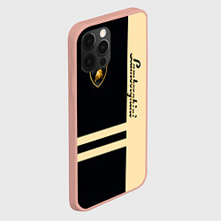 Чехол для iPhone 12 Pro Max Lamborghini Sport, цвет: 3D-светло-розовый — фото 2