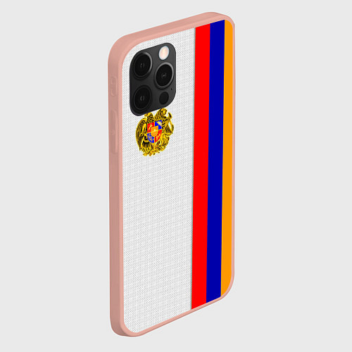 Чехол iPhone 12 Pro Max I Love Armenia / 3D-Светло-розовый – фото 2