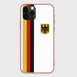 Чехол для iPhone 12 Pro Max I Love Germany, цвет: 3D-светло-розовый