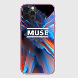 Чехол для iPhone 12 Pro Max Muse: Colour Abstract, цвет: 3D-малиновый