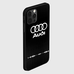 Чехол для iPhone 12 Pro Max Audi: Black Abstract, цвет: 3D-черный — фото 2