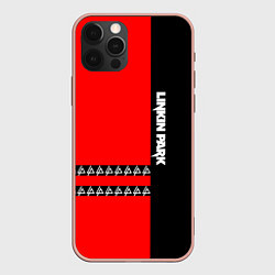 Чехол iPhone 12 Pro Max Linkin Park: Red & Black
